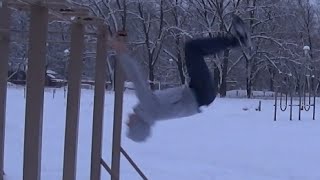 Как я учил гейнер с турника (заднее сальто)