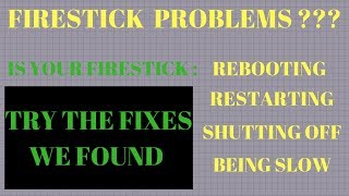 Firestick Keep Rebooting / Restarting ???    Is It Crashing???     Try These Fixes