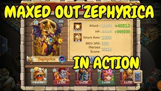 Zephyrica l Maxed Out In Action l Castle Clash