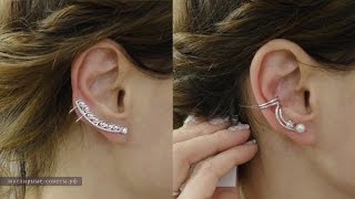 Как носить серьги каффы