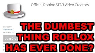 The Dumbest Thing Roblox Has Ever Done