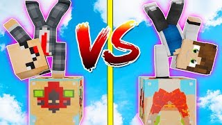 СКРОМНИК ЛАКИ БЛОК VS СКУЛЬПТУРА ЛАКИ БЛОК! НУБ ПРОТИВ ПРО! ВЫЖИТЬ НА 1 БЛОКЕ! #42