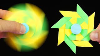 How To Make A Paper Fidget Spinner WITHOUT BEARINGS