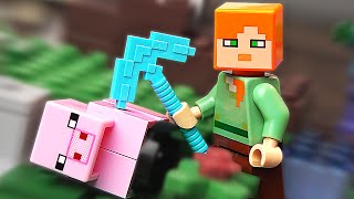 LEGO Minecraft Алекс и Свинка - НАБОР НА ОБЗОР (21123)