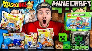 BRINQUEDOS DRAGON BALL SUPER E MINECRAFT! GOKU VS JIREN (Legendado PT-BR) Dragon Ball Super Ep 128