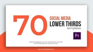 Social Media Lower Thirds ▶▷ Premiere Pro Trends ◁◀
