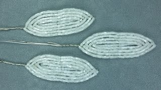 Амазонская лилия из бисера. Урок 3 - Узкие лепестки / Beaded amazon lily. Lesson 3 - Narrow petals