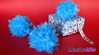 ЦВЕТЫ ИЗ ПАКЕТОВ своими руками