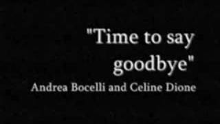 "Time to say goodbye"