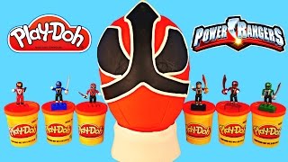 HUGE POWER RANGERS Play Doh Surprise Egg RED RANGER