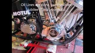 Harley Evo big twin 127 cubic inch drag bike build