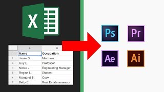 Import text from file into Premiere, Photoshop (and batch save!) | CC 2019