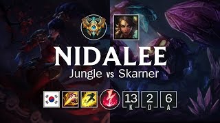 Nidalee Jungle vs Skarner - KR Challenger Patch 8.7