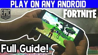 Play FORTNITE On Any ANDROID ft. Redmi Note 4 || Full GUIDE