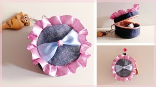 DIY PURSE: Round Purse from Old Jeans
