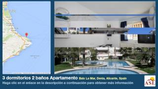 3 dormitorios 2 baños Apartamento se Vende en Baix La Mar, Denia, Alicante, Spain