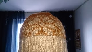 ВЯЗАНИЯ СПИЦАМИ! Шапка с НОРВЕЖСКИМ УЗОРОМ(жаккардовый узор)knitting