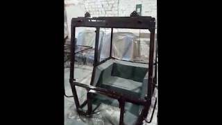 Обклейка кабины шумоизоляцией для тратора МТЗ