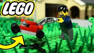 MEU CORTADOR DE GRAMA QUEBROU no LEGO !