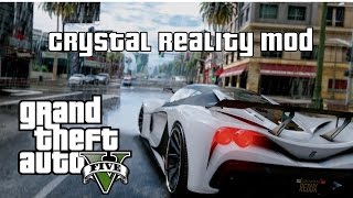 GTA V PC Mods Crystal Reality graphics Mod on normal settings free rome gameplay