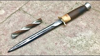 Forging a Dagger from a Drill Bit