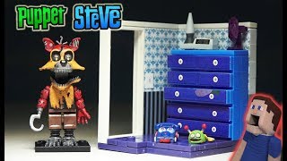 Five Nights at Freddy's Left Dresser w/Door Mcfarlane Toys NIGHTMARE FOXY FNAF Lego Unboxing Playset