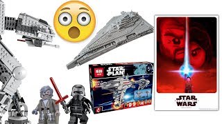 LEGO STAR WARS THE LAST JEDI SET PICTURES REVEALED! UCS BB8 - KYLO REN'S TIE FIGHTER - AT-AT - ISD!