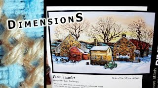 Dimensions- Farm Hamlet (35255) // Обзор набора для вышивки крестиком