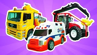 Ein aufregender Tag mit den Helfer Autos - Lehrreiches Video auf Deutsch