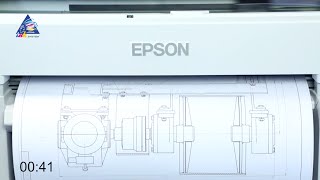 Epson SureColor SC-T3200: тест на скорость печати формата А1. Качество "CAD"