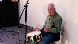 Steve Maxwell Vintage Drums - Lang/Gladstone 5.5x14" 3 Ply Maple/Poplar Caddy Green Snare Drum!!