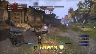 The Elder Scrolls Online: PS4 EPIC PvP Gameplay 100+ Player Battle Part 1