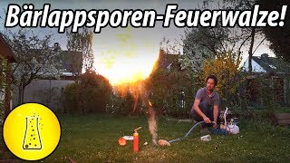 XXL Staubexplosion - Bärlappsporen-Feuerwalze!