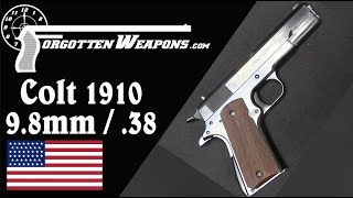 Colt's Prototype Scaled-Down Model 1910 in .38/9.8mm