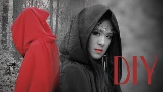 DIY Halloween Hooded Costume  Cloak / Cape  {How to}