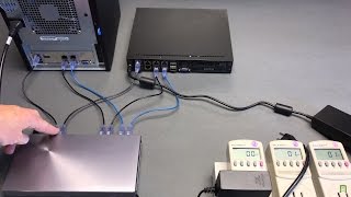 ASUS XG-U2008 fanless unmanaged network switch unboxing & initial testing (4K/Camtasia 9)
