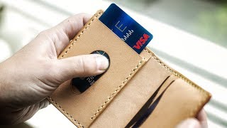 Quick Draw Wallet Made with Hand Tools