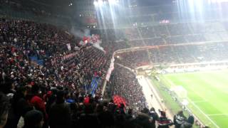 Milan-Lazio (3-0) 02/03/2013 Esultanza Curva Sud M