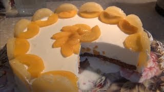 НЕЖНЕЙШИЙ ТОРТ-СУФЛЕ с персиками. БЕЗ ВЫПЕЧКИ от YuLianka1981