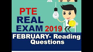 PTE 2019 February Real Exam PTE Reading Most Repeated Questions
