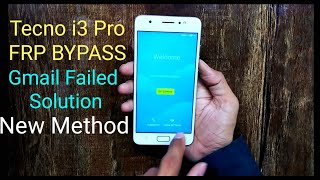 Tecno i3 Pro Frp Bypass Gmail Failed Solution Android 7.0 Without PC New Method