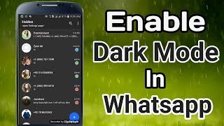 How To Enable Whatsapp Dark Mode Officially On Any Mobile Devices 2019!