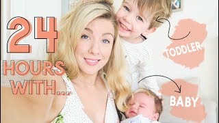 24 HOURS WITH A NEWBORN AND A TODDLER | KATE MURNANE