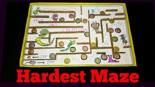 How to Make a Marble Labyrinth Game from Cardboard | How to Make Awesome Game