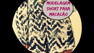 Como fazer shorts soltinho em tecido - Aula como fazer o molde