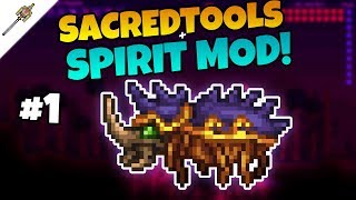 The Scarabeus Boss - SacredTools + Spirit Mod Let's Play ||Episode 1||