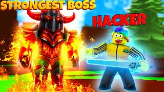 He REPORTED me for HACKING because my MAX SWORD was too STRONG..  (Roblox Power Simulator)