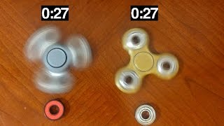 Spin Test : Ceramic Vs Steel ball bearings ( Fidget Spinners )
