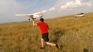 Запуск маятникового самолёта  - 15 лет ждал...