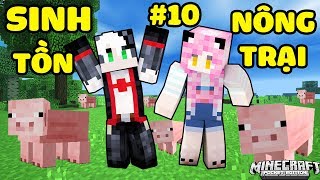 REDHOOD VÀ MỀU THỬ THÁCH SINH TỒN NÔNG TRẠI TRONG MINECRAFT TẬP 10: 1 NGÀY HOOD NUÔI HEO VÀ CÁI KẾT